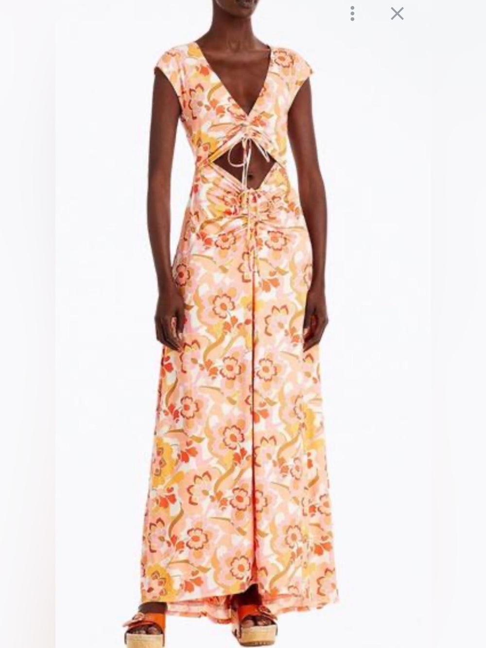 AFRM Lizette Cutout Floral Maxi Dress